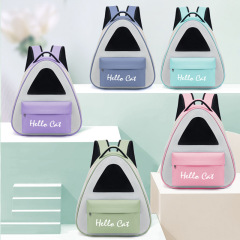 Manufacturer wholesale portable outdoor breathable triangle backpack cat carrier bag