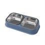 Manufacturer wholesale detachable plastic stainless steel cat pet dog two bowls