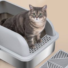 Wholesale Easy Cleaning Stainless Steel Cat Litter Box