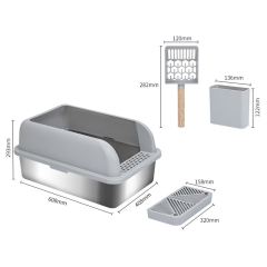 Wholesale Easy Cleaning Stainless Steel Cat Litter Box