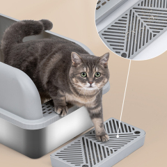 Wholesale Easy Cleaning Stainless Steel Cat Litter Box