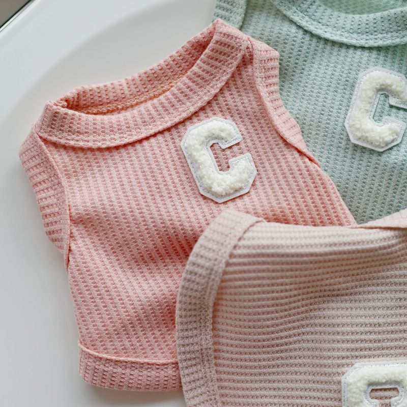 Wholesale Waffle Breathable Cat Dog T-Shirt