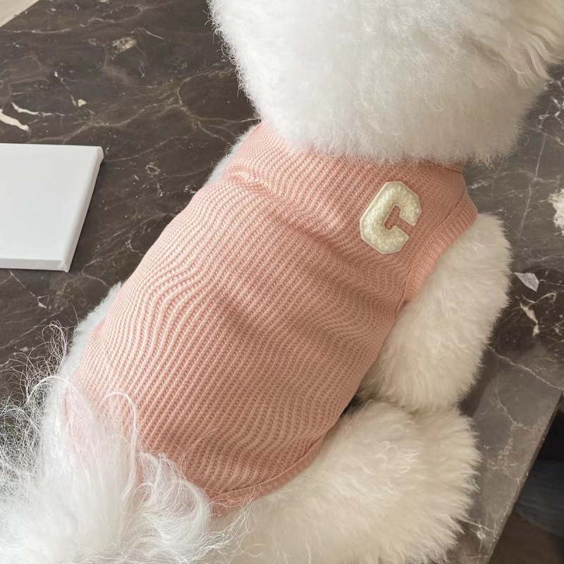 Wholesale Waffle Breathable Cat Dog T-Shirt