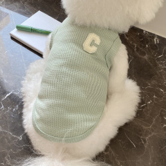 Wholesale Waffle Breathable Cat Dog T-Shirt