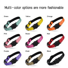Wholesale Nylon Custom Logo Dog Collar Adjustable