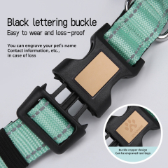 Wholesale Nylon Custom Logo Dog Collar Adjustable