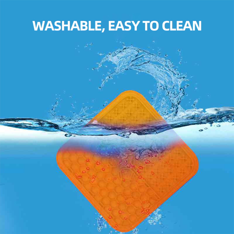Wholesale Square Shape Pet Supplier Silicone Slow Feeder Dog Lick Mat