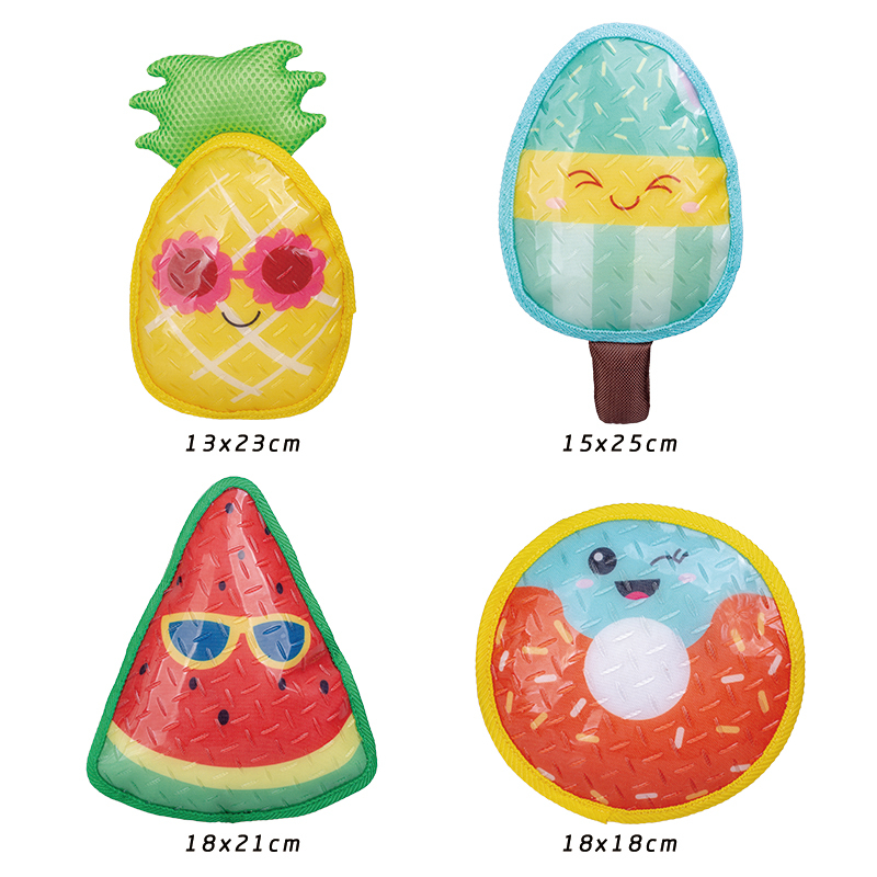 Manufacturer wholesale chew watermelon pineapple donut dog tpr toys
