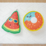 Manufacturer wholesale chew watermelon pineapple donut dog tpr toys