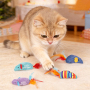 Wholesale Cute Catnip Mouse Shape Cat Plush Toys