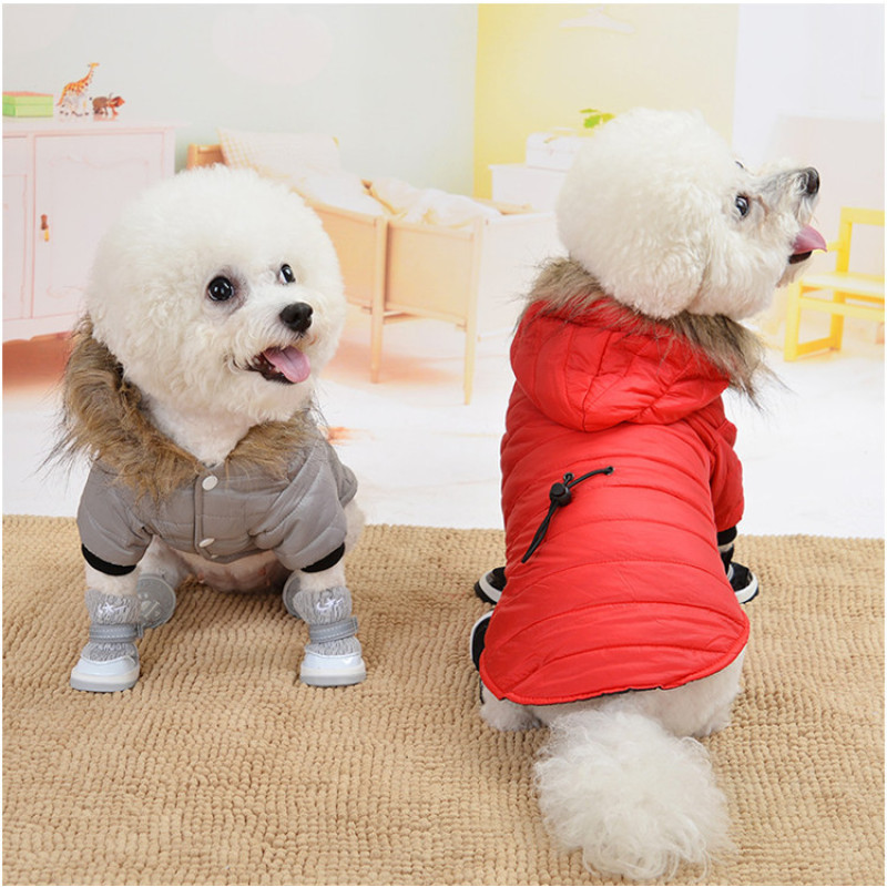Manufacturer wholesale button design cotton winter warm pet dog coat