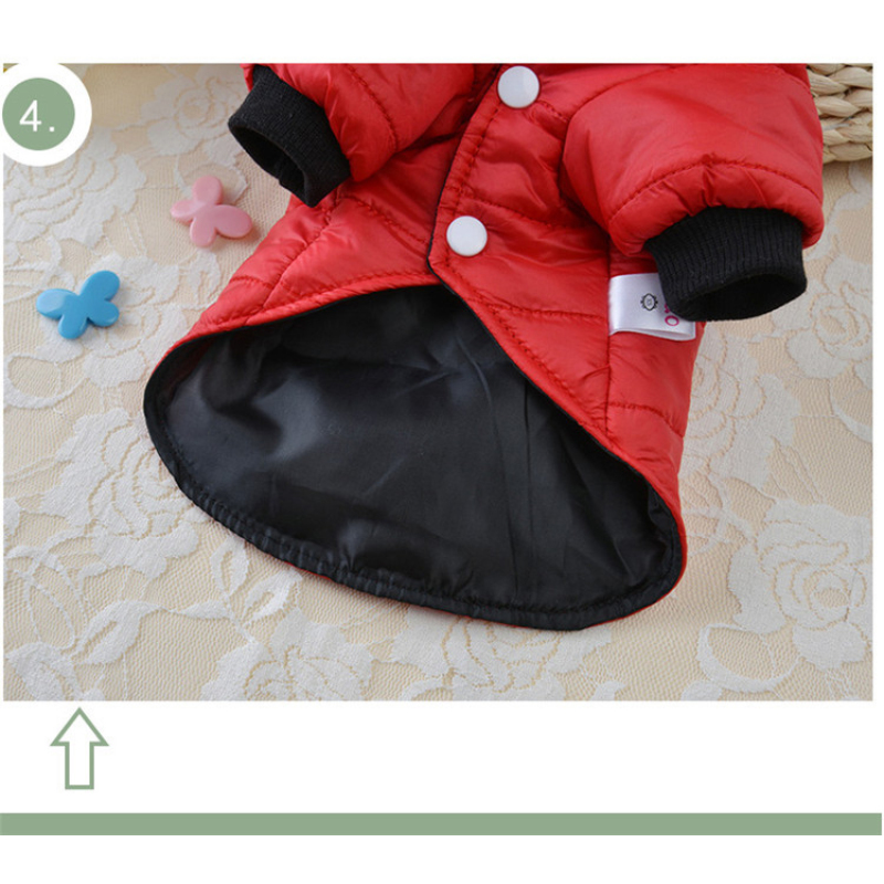 Manufacturer wholesale button design cotton winter warm pet dog coat
