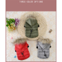 Manufacturer wholesale button design cotton winter warm pet dog coat