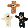 Manufacturer wholesale stuffed squeaky chew plush pet dog bear toys
