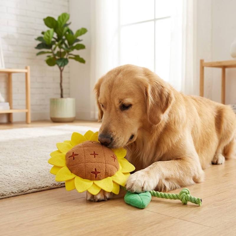 Wholesale Custom logo Plush Feed Chew Pet Product Dog Sniff Toy