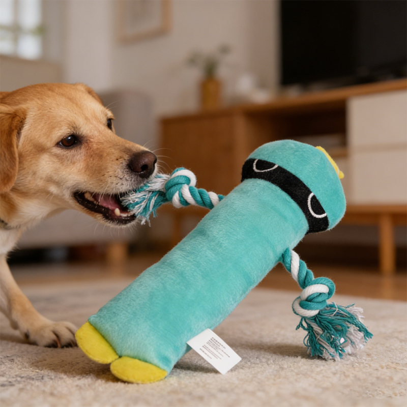 Wholesale Chew Squeaky Dog Plush Rope Toys