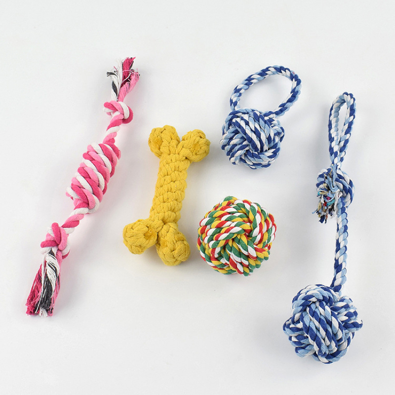 Manufacturer wholesale hot cute cotton rope set dog toys
