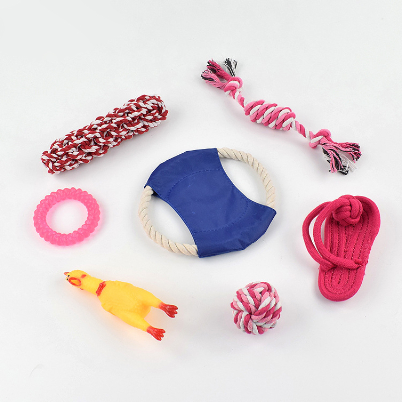 Manufacturer wholesale hot cute cotton rope set dog toys