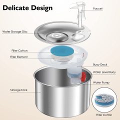 Wholesale Stainless Steel Constant Temperature Dog Cat Water Fountain