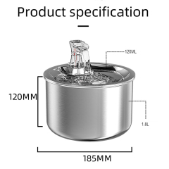 Wholesale Stainless Steel Constant Temperature Dog Cat Water Fountain