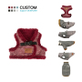 Manufacturer wholesale custom logo pet product plush dog harness vest