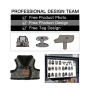 Manufacturer wholesale custom logo pet product plush dog harness vest