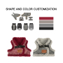 Manufacturer wholesale custom logo pet product plush dog harness vest