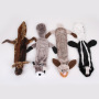 Manufacturer wholesale multi-animals corduroy bear tiger lion dog squeaky plush toys