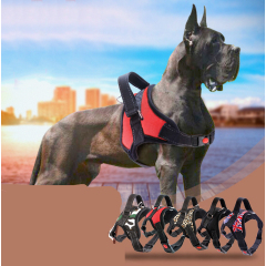 Manufacturer wholesale reflective breathable multi-design big pet dog harness
