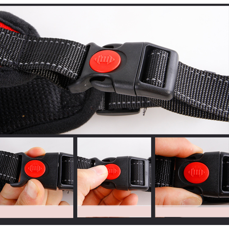 Manufacturer wholesale reflective breathable multi-design big pet dog harness