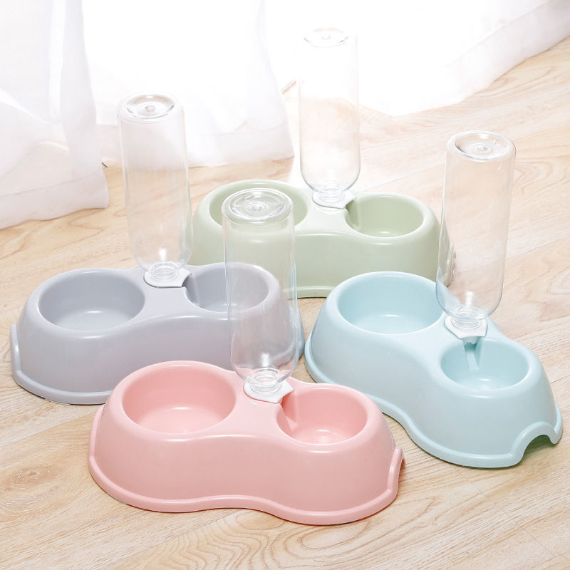 Manufacturer Wholesale Plastic Portable Dog Bowls with Water Bottle