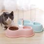 Manufacturer Wholesale Plastic Portable Dog Bowls with Water Bottle
