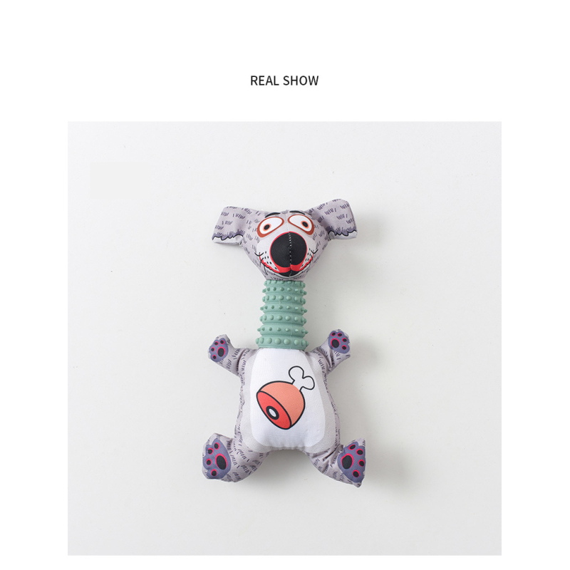 Manufacturer wholesale chewing squeaky dog plush tpr toys