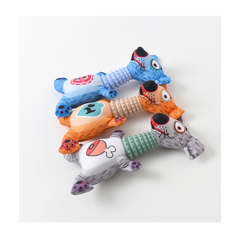 Manufacturer wholesale chewing squeaky dog plush tpr toys