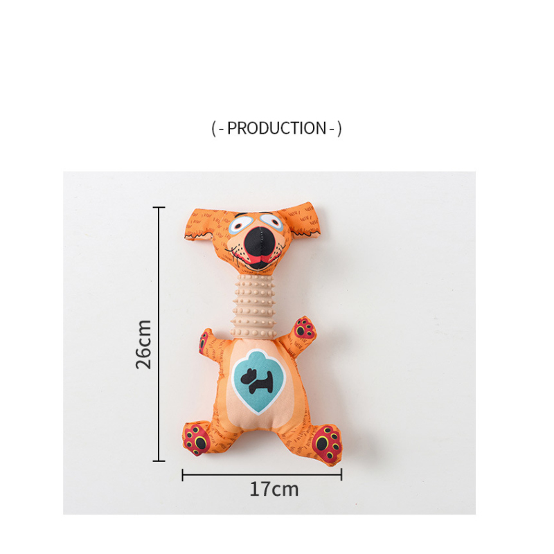 Manufacturer wholesale chewing squeaky dog plush tpr toys