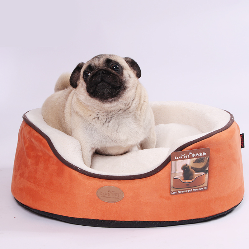 Manufacturer wholesale multi-colors short plush suede memory foam dog sofa bed