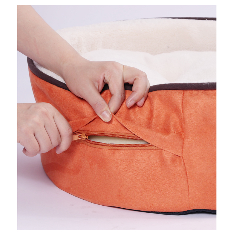 Manufacturer wholesale multi-colors short plush suede memory foam dog sofa bed