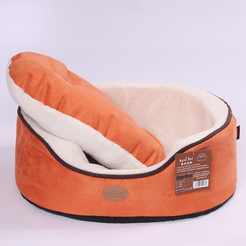Manufacturer wholesale multi-colors short plush suede memory foam dog sofa bed