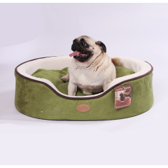 Manufacturer wholesale multi-colors short plush suede memory foam dog sofa bed