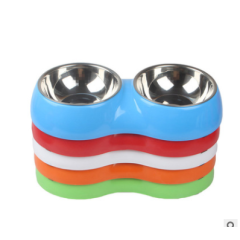 Manufacturer wholesale many colors melamine dog two bowls