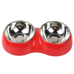 Manufacturer wholesale many colors melamine dog two bowls