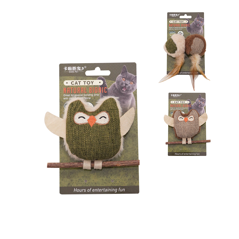 Manufacturer wholesale plush cat toys with silvervine