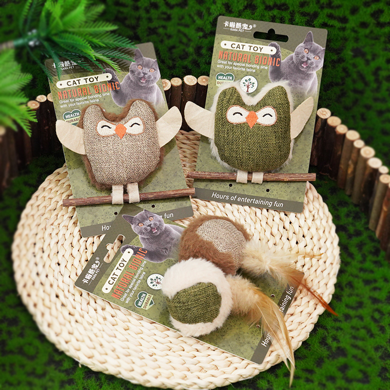Manufacturer wholesale plush cat toys with silvervine
