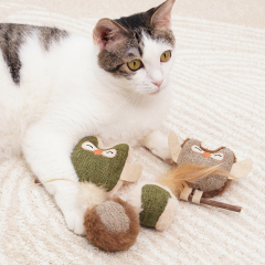 Manufacturer wholesale plush cat toys with silvervine