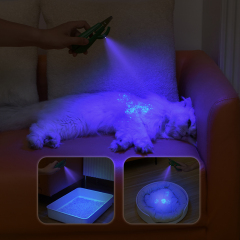 Manufacturer wholesale yellow green battery cat dog nail clippers with led light