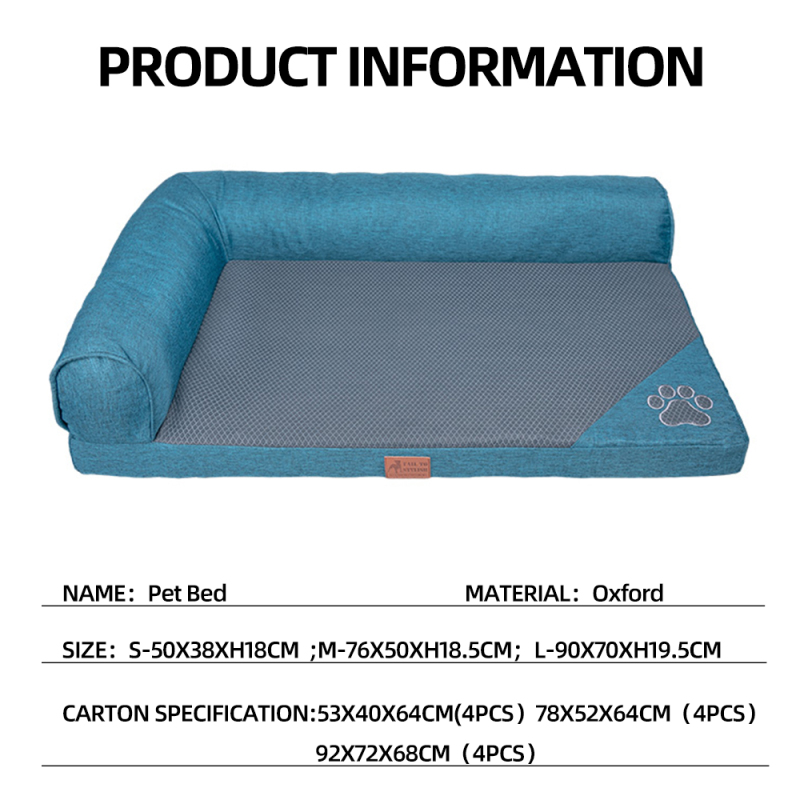 Manufacturer Wholesale Custom Logo Detachable Large Cat Dog Bed Sofa