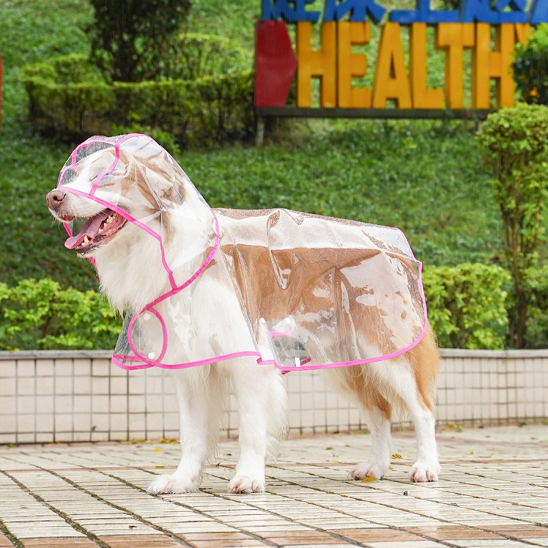 Wholesale Cheap Waterproof Transparent Dog Raincoats