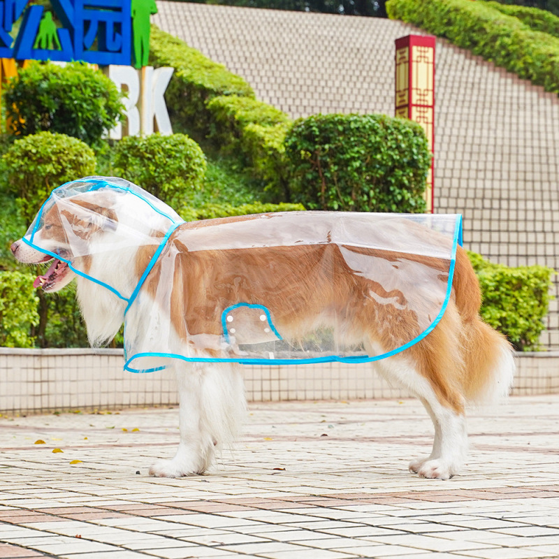 Wholesale Cheap Waterproof Transparent Dog Raincoats
