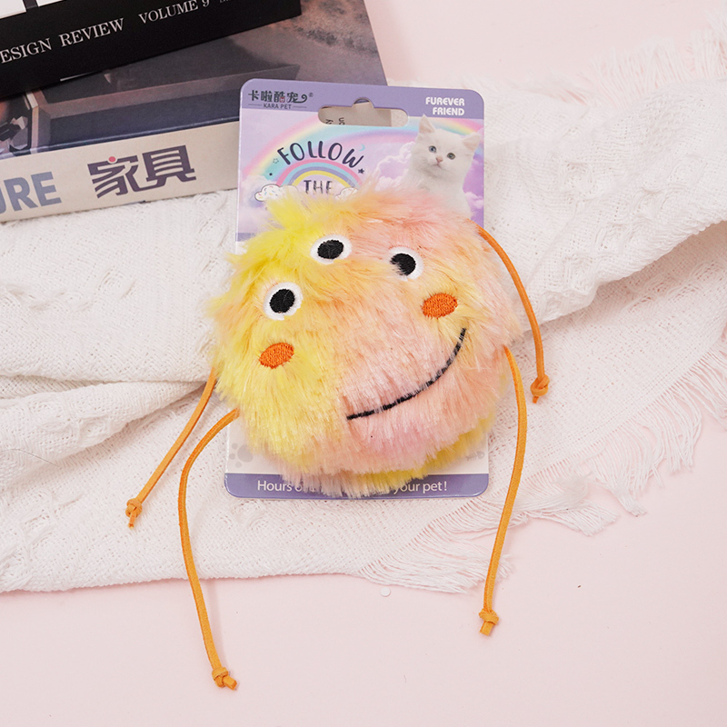 Manufacturer wholesale pink purple blue yellow cat plush toy