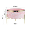 gold edge pink golden frame